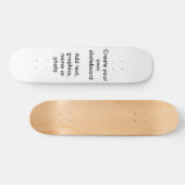 あなた自身のskateboardAddの文字、グラフィック、nを…作成して下さい スケートボード (横)