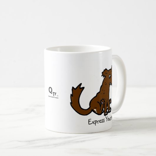 あなた自身をコーヒー・マグ表現して下さい コーヒーマグカップ (正面右)