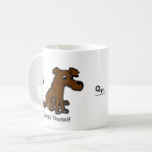 あなた自身をコーヒー・マグ表現して下さい コーヒーマグカップ (正面左)