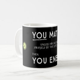 あなた自身をマグ増加しなければ重要です コーヒーマグカップ