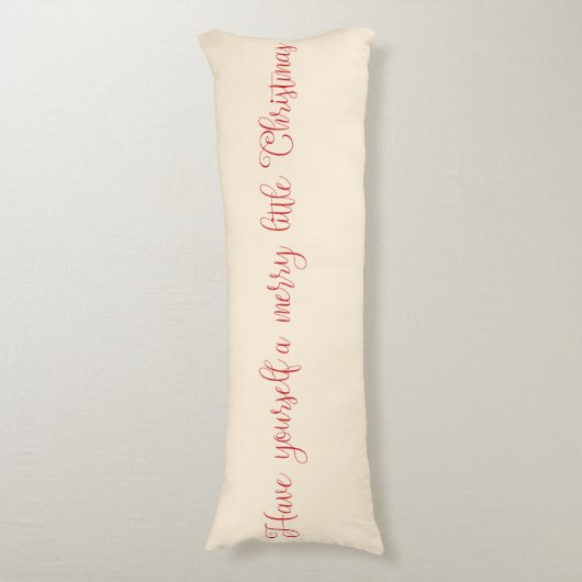 あなた自身をメリーで小さいクリスマスの抱き枕持って下さい ボディピロー (正面縦)