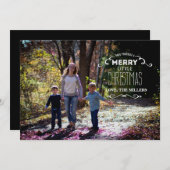 あなた自身をメリーで小さいクリスマス持って下さい シーズンカード (正面/裏面)