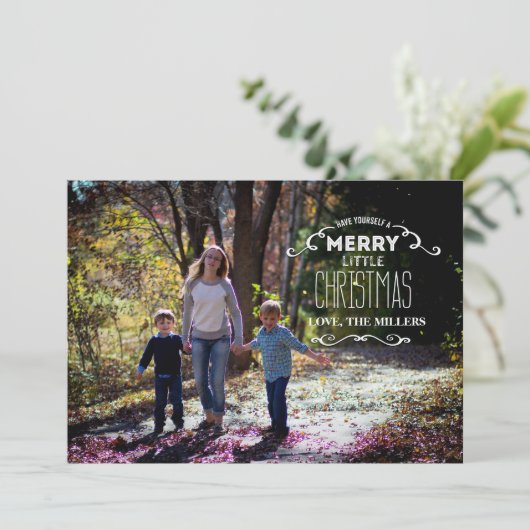 あなた自身をメリーで小さいクリスマス持って下さい シーズンカード (スタンド正面)