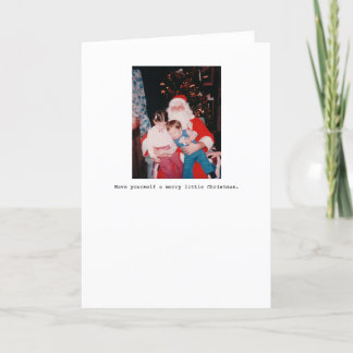 あなた自身をメリーで小さいクリスマス持って下さい シーズンカード