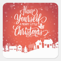 あなた自身をメリーで小さいクリスマス|のステッカー持って下さい