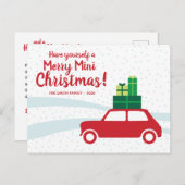 あなた自身をメリーな小型クリスマス持って下さい シーズンポストカード (正面/裏面)