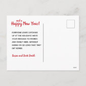 あなた自身をメリーな小型クリスマス持って下さい シーズンポストカード (裏面)