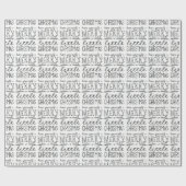 あなた自身をメリークリスマスの包装紙持って下さい ラッピングペーパー (フラット)