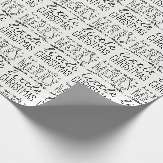 あなた自身をメリークリスマスの包装紙持って下さい ラッピングペーパー (角)