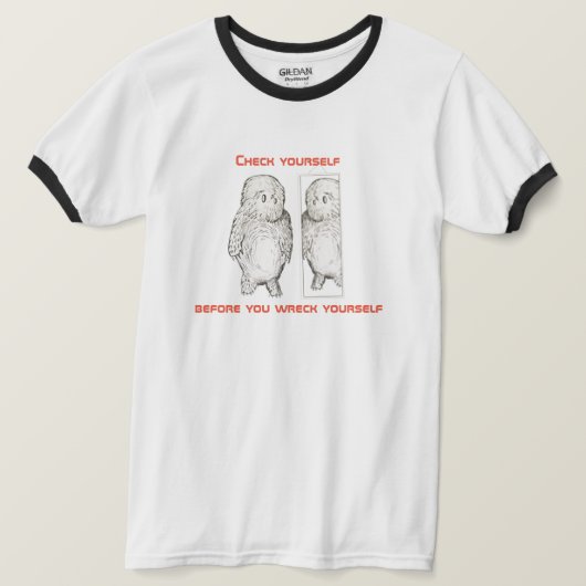 あなた自身をワイシャツ点検して下さい Tシャツ (デザイン正面)