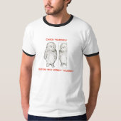 あなた自身をワイシャツ点検して下さい Tシャツ (正面)
