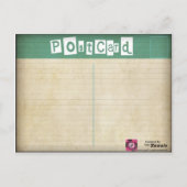 あなた自身をヴィンテージの地図の郵便はがき探しに行って下さい ポストカード (裏面)