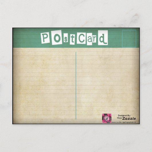 あなた自身をヴィンテージの地図の郵便はがき探しに行って下さい ポストカード (裏面)