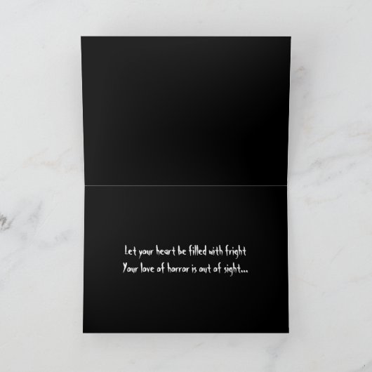 あなた自身を恐く小さいクリスマスカード2持って下さい シーズンカード (内部)