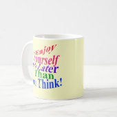 あなた自身を楽しんで下さい! コーヒーマグカップ (正面左)