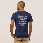 あなた自身を自由にして下さい Tシャツ (裏面フル)