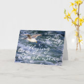 あなた自身を荒海に飛ぶことを見つける時 カード (黄色い花)