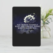 あなた自身を裏切る招待状&ポストカード – Dark R 招待状 (スタンド正面)