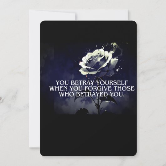 あなた自身を裏切る招待状&ポストカード – Dark R 招待状 (正面)