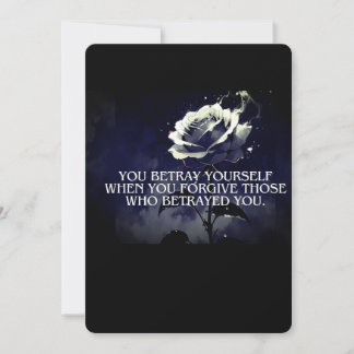 あなた自身を裏切る招待状&ポストカード – Dark R 招待状