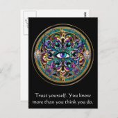 あなた自身を~世界の曼荼羅の目信頼して下さい ポストカード (正面/裏面)