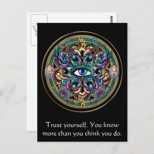 あなた自身を~世界の曼荼羅の目信頼して下さい ポストカード (正面/裏面)