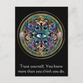 あなた自身を~世界の曼荼羅の目信頼して下さい ポストカード (正面)