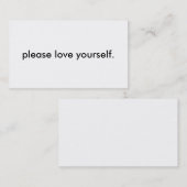 "あなた自身を"名刺愛して下さい 名刺 (正面/裏面)