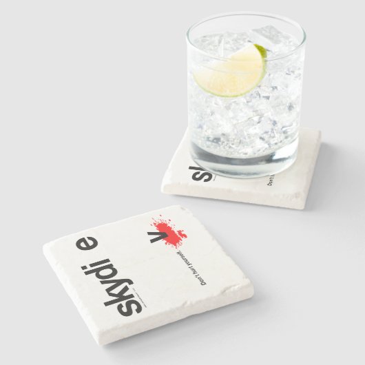 あなた自身をSkydiver傷つけないで下さい ストーンコースター (横)