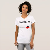 あなた自身をSkydiver傷つけないで下さい Tシャツ (正面フル)