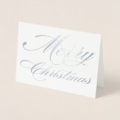 あなた自身メリーに小さなクリスマス金ゴールドか 箔カード (正面)