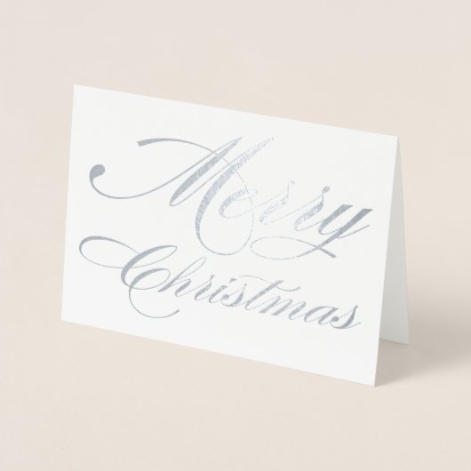 あなた自身メリーに小さなクリスマス金ゴールドか 箔カード (正面)