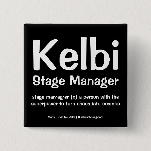 あなた自身及びあなたの仕事ボタンを定義して下さい 缶バッジ (正面)