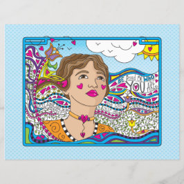 あなた誇りを持ったが誰であるかBe Of You Are_Flat紙シート11"x8.5"