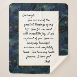 あなた誇りを持ったの娘 シェルパブランケット