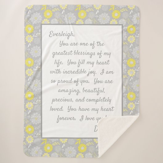 あなた誇りを持ったの娘 シェルパブランケット (正面)