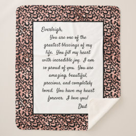 あなた誇りを持ったの娘 シェルパブランケット