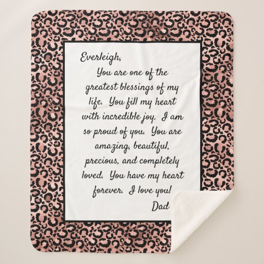 あなた誇りを持ったの娘 シェルパブランケット (正面)