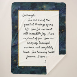 あなた誇りを持ったの娘 シェルパブランケット