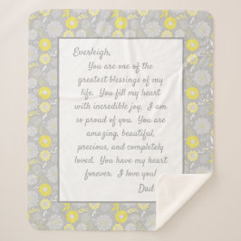 あなた誇りを持ったの娘 シェルパブランケット