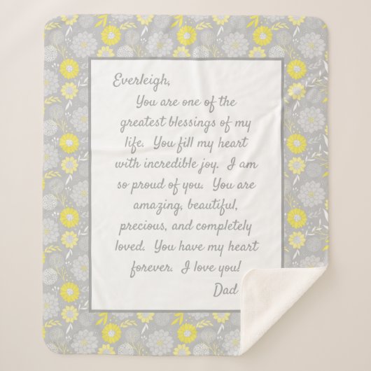 あなた誇りを持ったの娘 シェルパブランケット (正面)