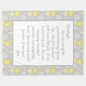 あなた誇りを持ったの娘 フリースブランケット (正面(横))