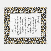 あなた誇りを持ったの娘 フリースブランケット (正面(横))