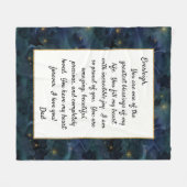 あなた誇りを持ったの娘 フリースブランケット (正面(横))