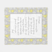 あなた誇りを持ったの娘 フリースブランケット (正面(横))