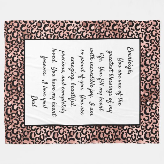 あなた誇りを持ったの娘 フリースブランケット (正面(横))