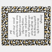 あなた誇りを持ったの娘 フリースブランケット (正面(横))