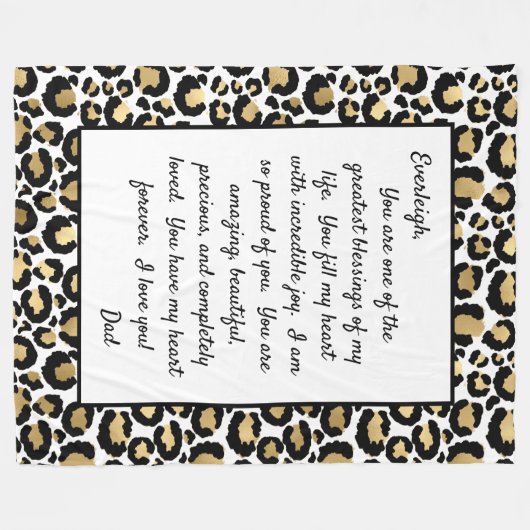 あなた誇りを持ったの娘 フリースブランケット (正面(横))