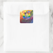 あなた誇りを持ったの – ゲイプライドヒスパニック男性 スクエアシール (バッグ)