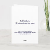 あなた賛美は復活祭のカード シーズンカード (裏面)